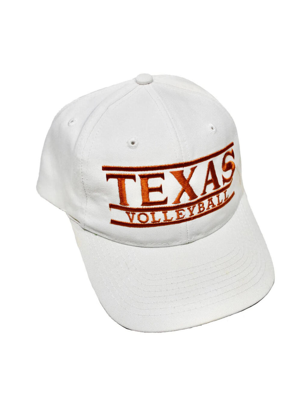 Vintage Texas Longhorns Volleyball The Game NCAA White Orange Snapback